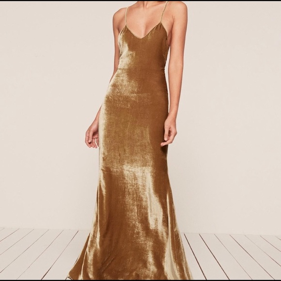 Reformation | Dresses | Green Maxi Evening Dress | Poshmark